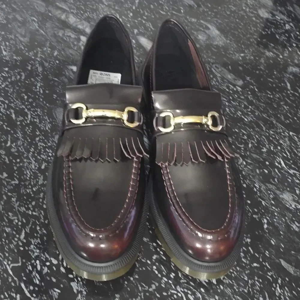 BRAND NEW DR MARTENS ADRIAN SNAFFLE SMOOTH LEATHE LOAFERS